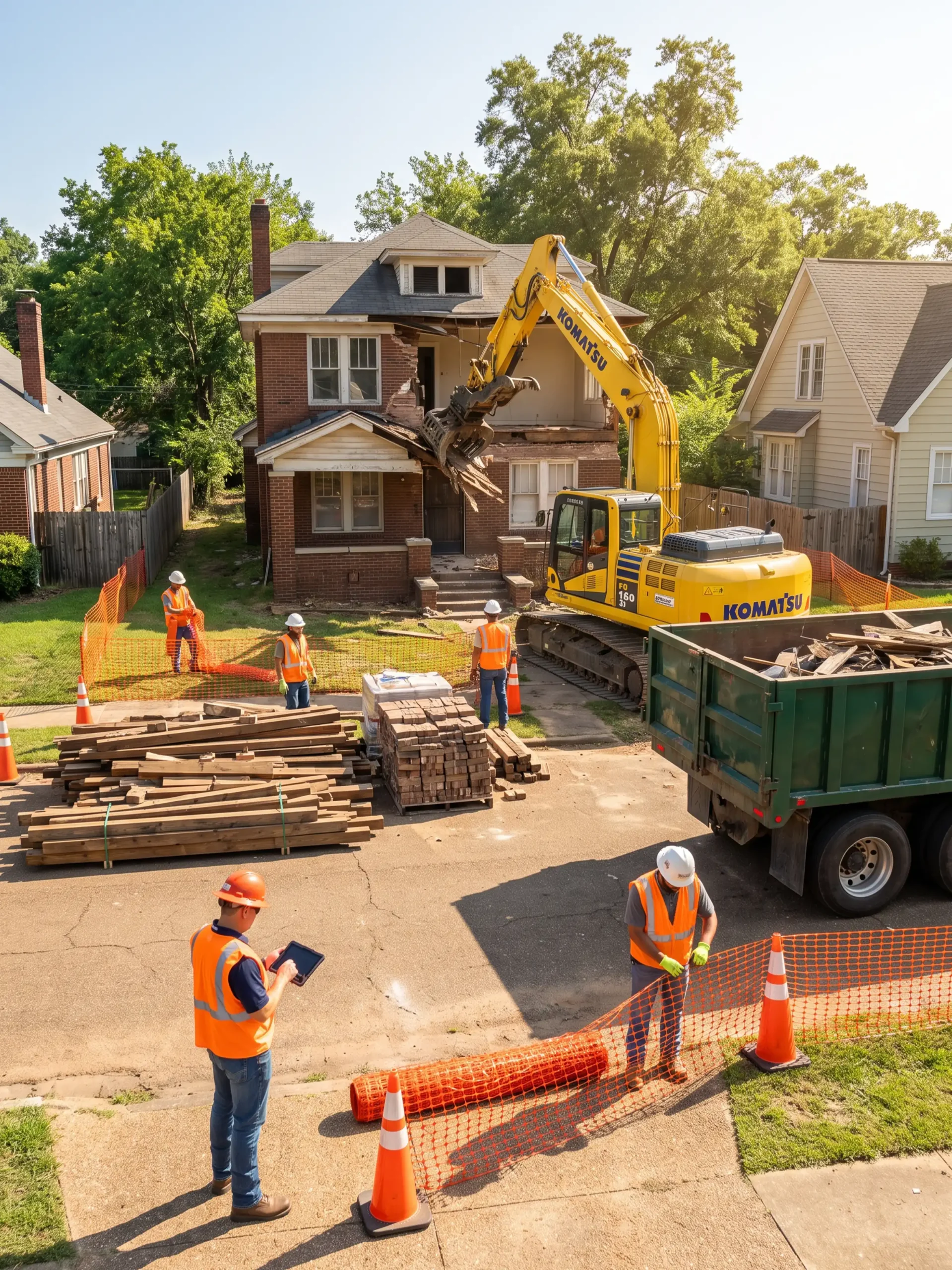 complete demolition services, Jackson MS, debris removal, site preparation
